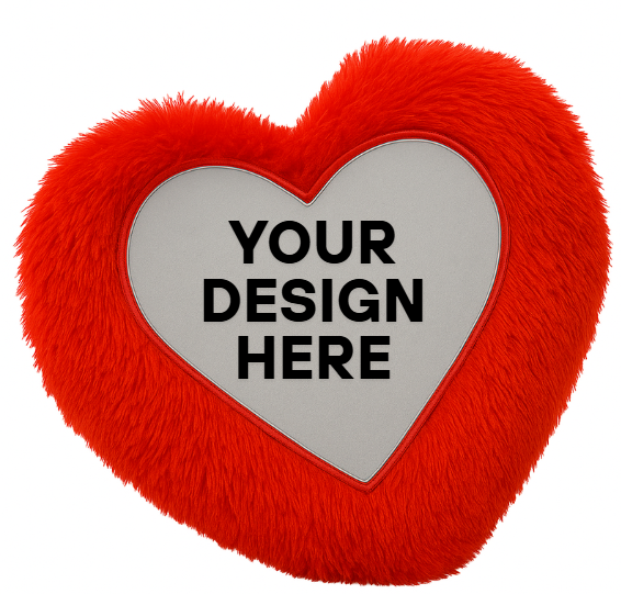 Cushion Fur - Heart Shape