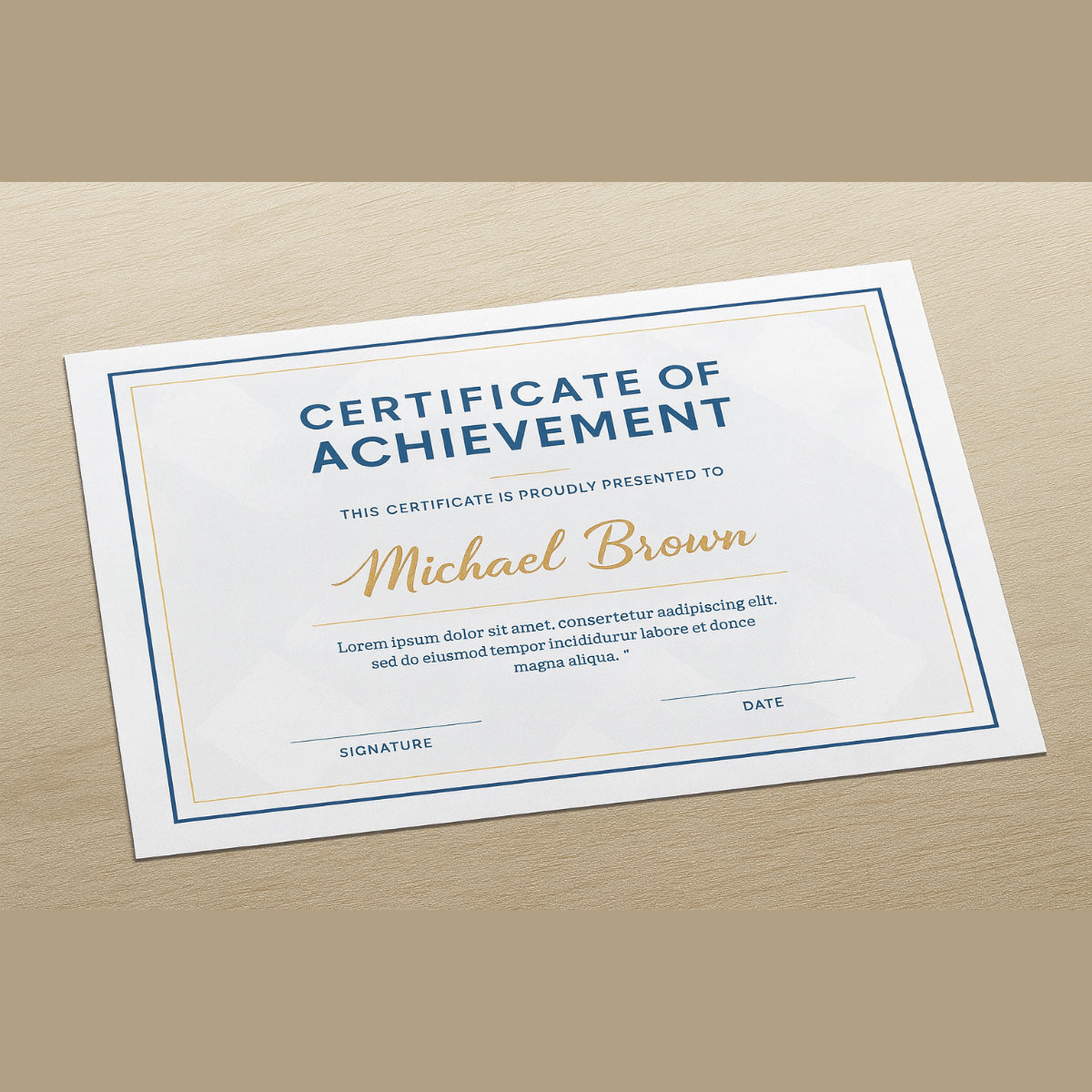 Certificates