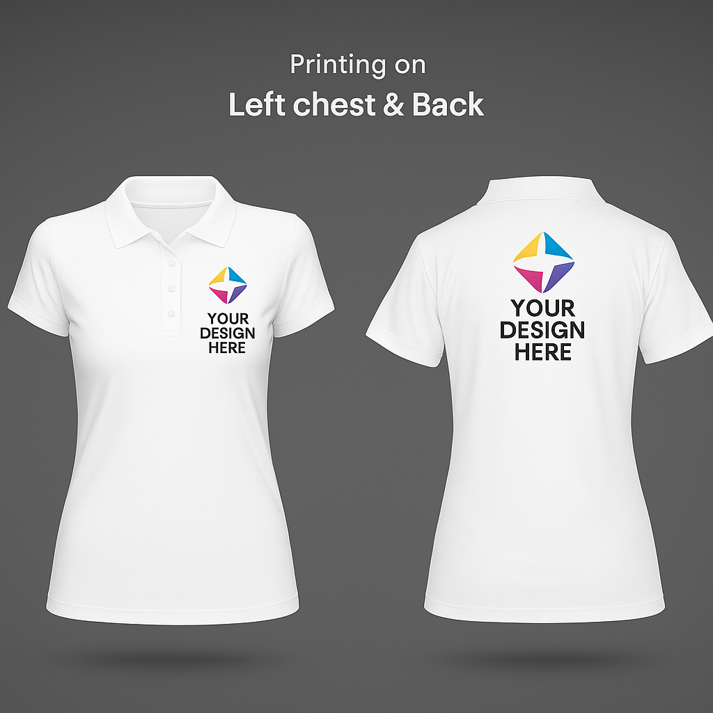 Polo T-shirt (Both Sides Customization )(Unisex)