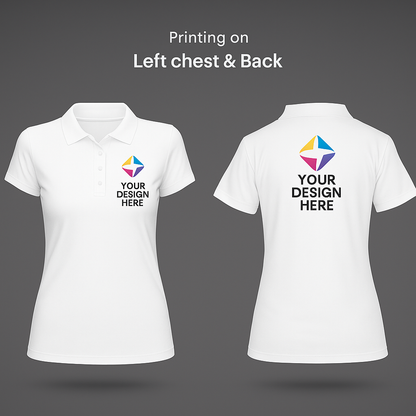 Polo T-shirt (Both Sides Customization )(Unisex)