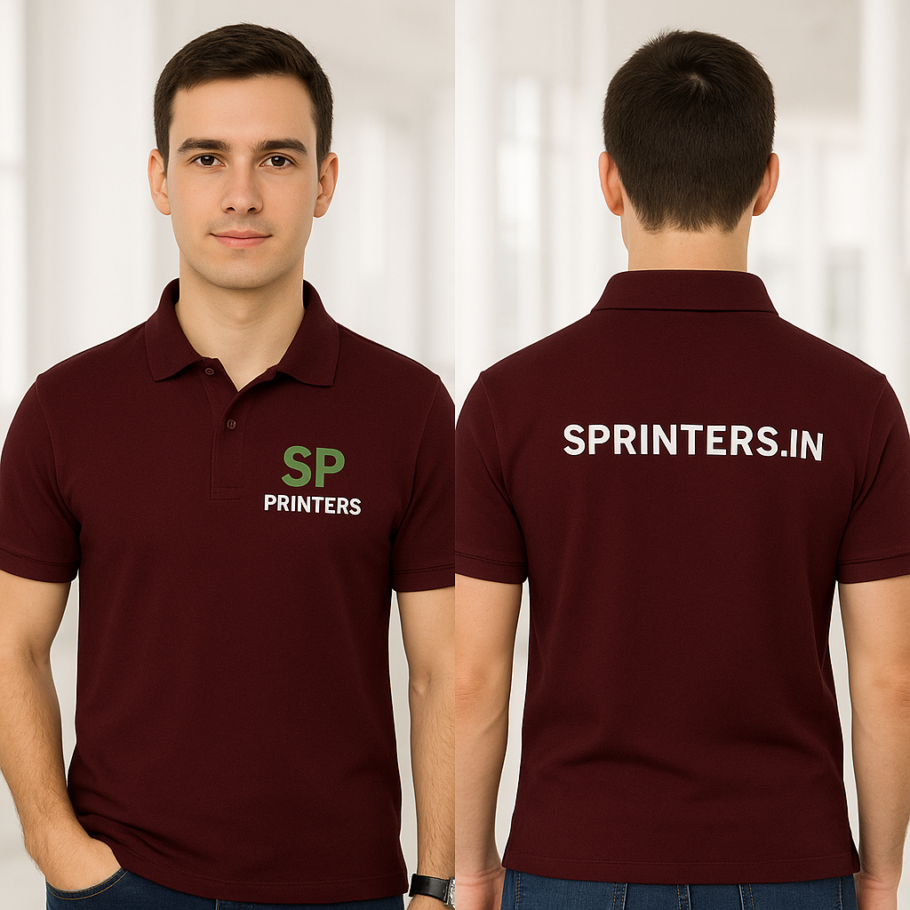 Polo T-shirt (Both Sides Customization )(Unisex)