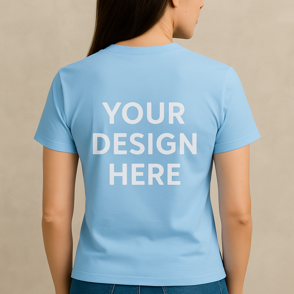 Cotton Unisex Both Sides T-Shirt Printing (Round)