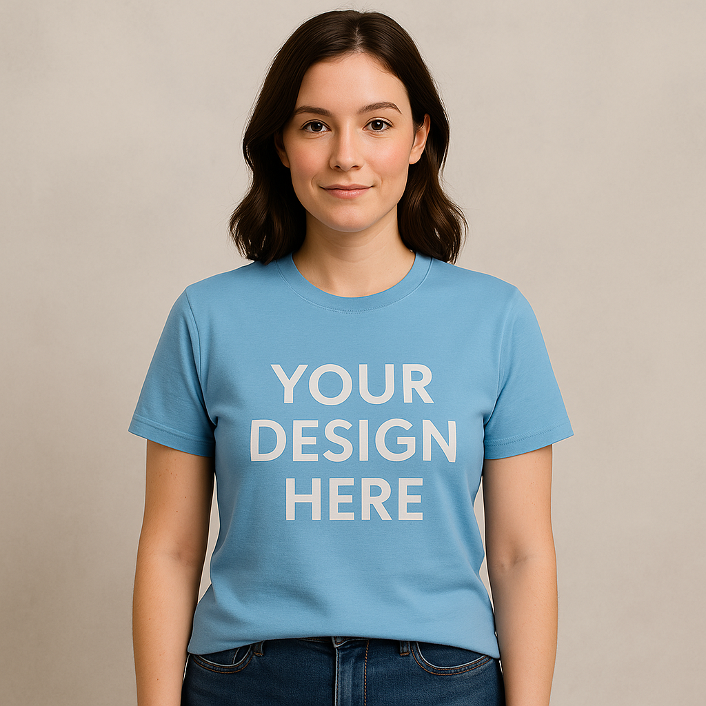 Cotton Unisex Both Sides T-Shirt Printing (Round)