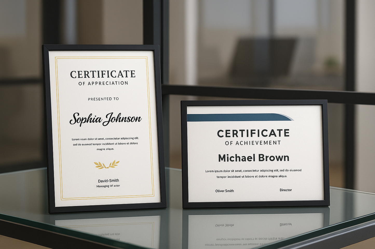 Certificates