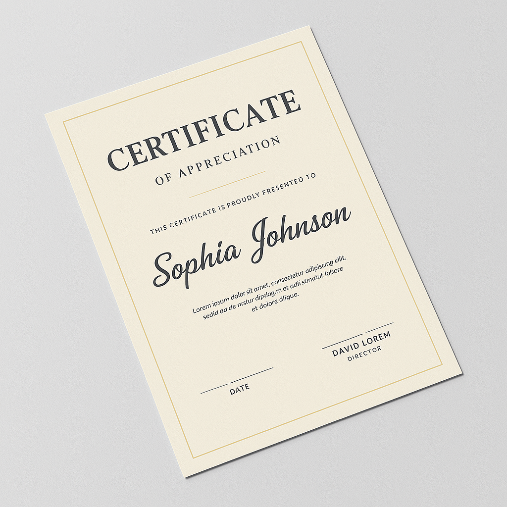 Certificates