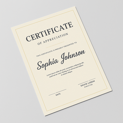 Certificates