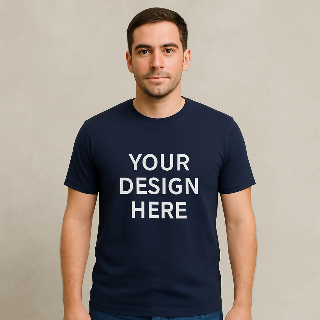 Cotton Unisex Both Sides T-Shirt Printing (Round)