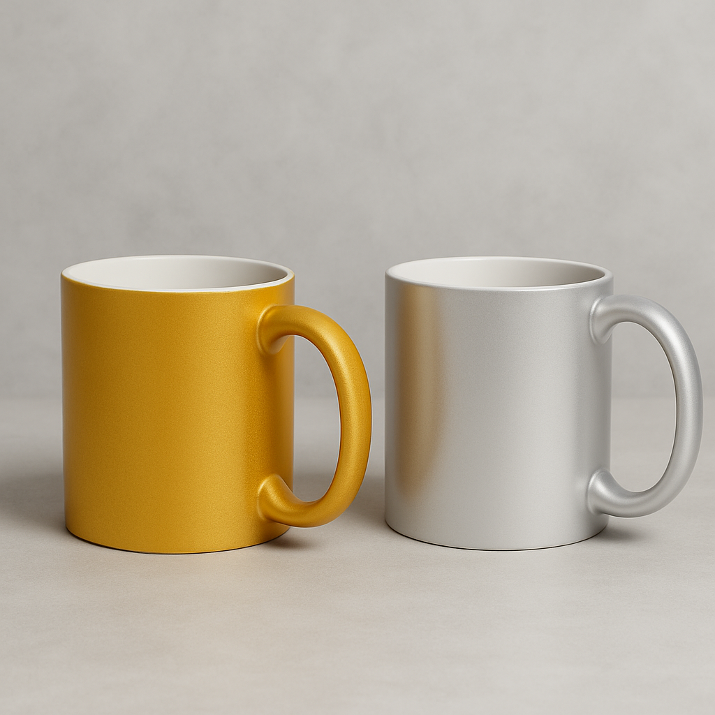 Golden And Silver Mug