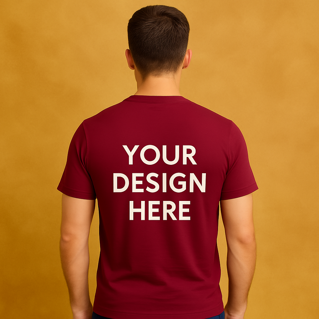 Cotton Unisex Both Sides T-Shirt Printing (Round)
