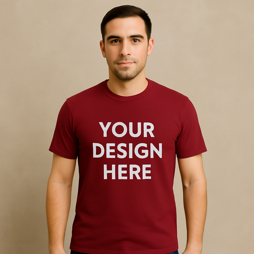 Cotton Unisex Both Sides T-Shirt Printing (Round)