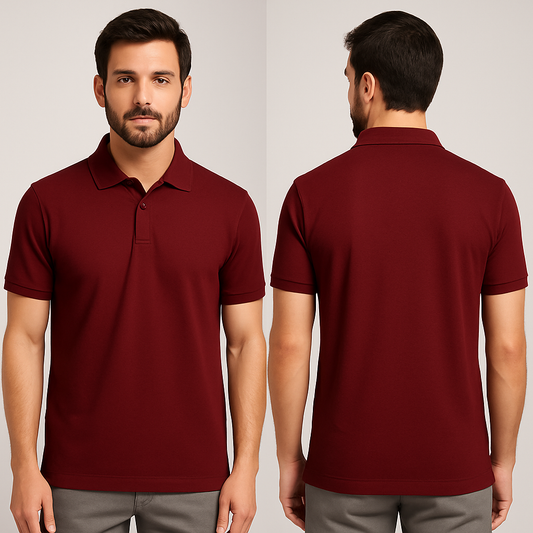 Cotton Polo T-shirt (Unisex) Both Sides Print