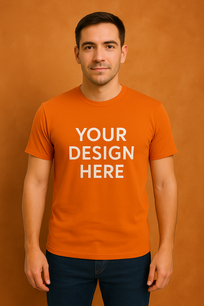 Cotton Unisex Both Sides T-Shirt Printing (Round)