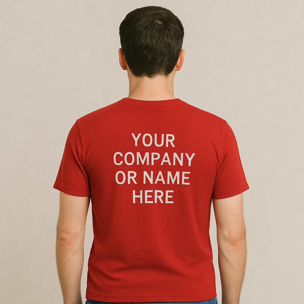 Cotton Unisex Both Sides T-Shirt Printing (Round)