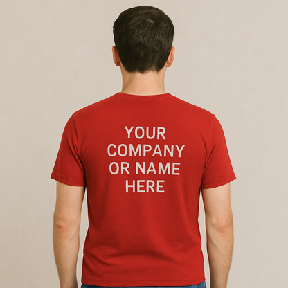 Cotton Unisex Both Sides T-Shirt Printing (Round)