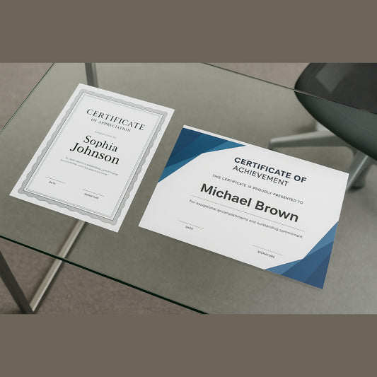 Certificates