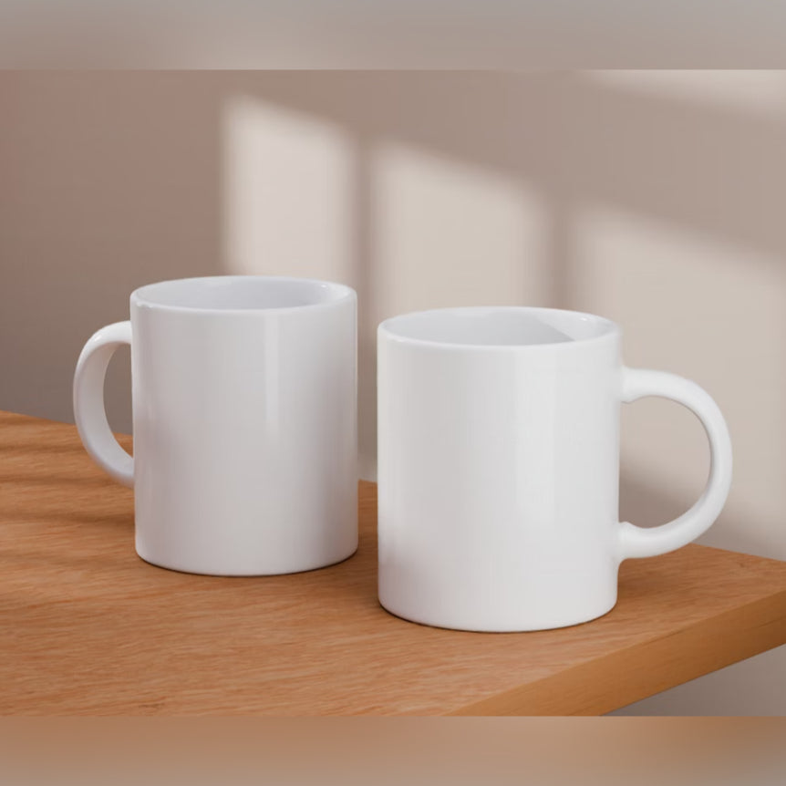 White Mug - set of 2