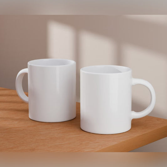 White Mug - set of 2