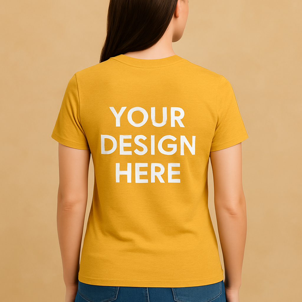 Cotton Unisex Both Sides T-Shirt Printing (Round)