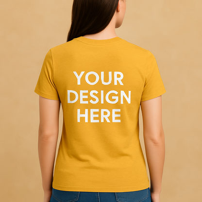 Cotton Unisex Both Sides T-Shirt Printing (Round)