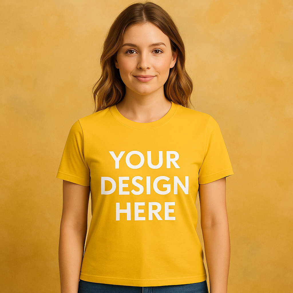 Cotton Unisex Both Sides T-Shirt Printing (Round)